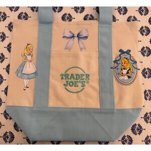 Disney Alice in Wonderland Custom Made Trader Joes Mini Tote One of a Kind